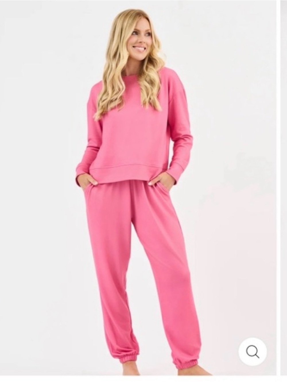 Mary Square Sophie Lounge Jogger Set Medium Pink new